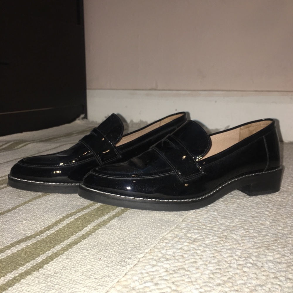 H&M real leather (patent) loafers!